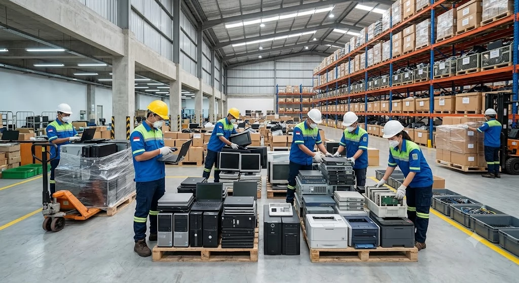 Jasa Angkut Limbah Elektronik | Jemput E-Waste, Elektronik Bekas & Inventaris Kantor